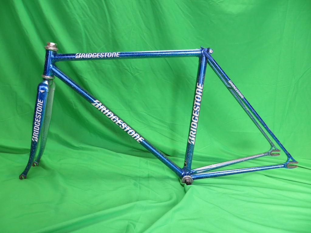 Bridgestone Columbus Max Fork // Blue Metallic Silver Fade with Super Rainbow Flake // 48.5cm